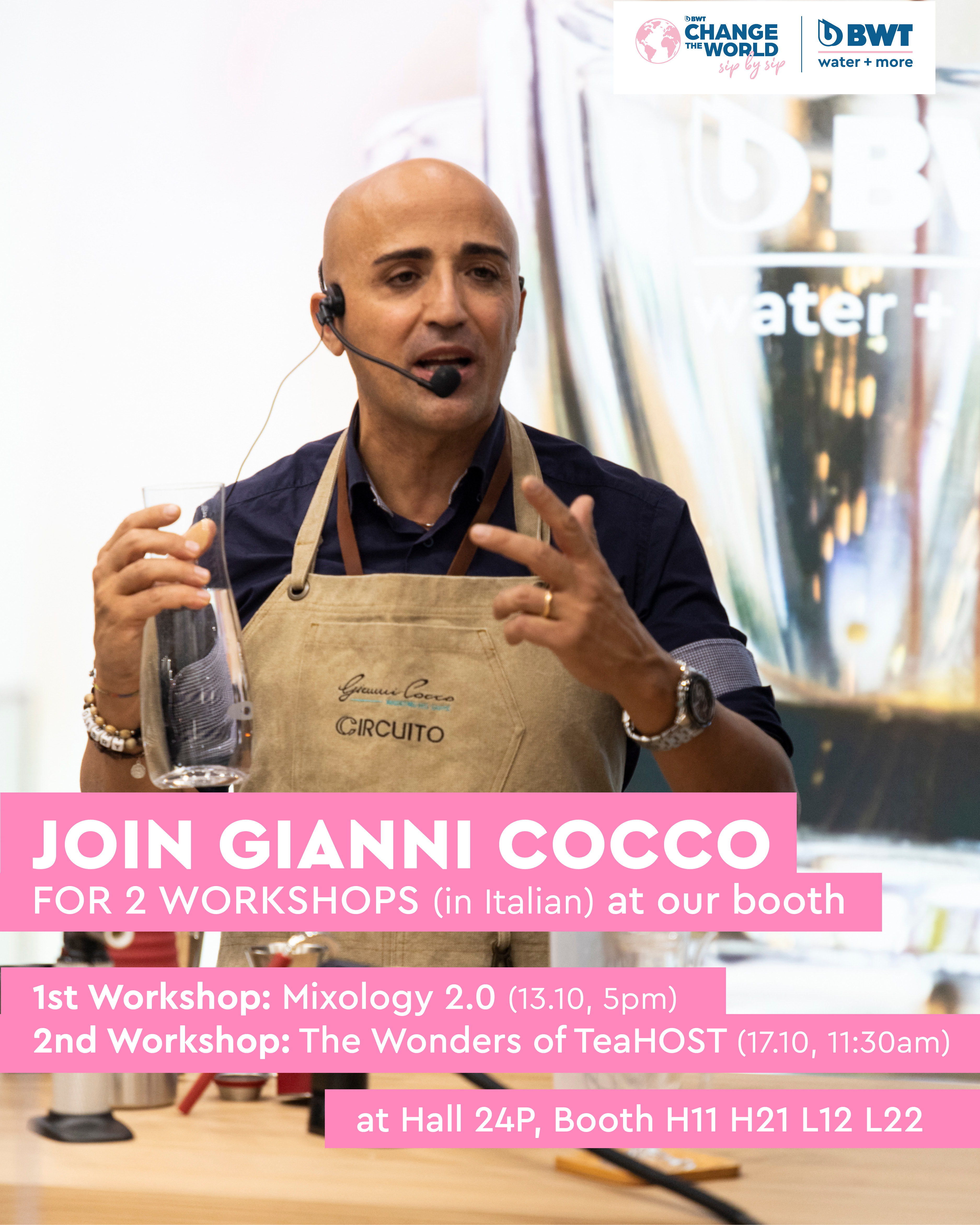 Workshop with Gianni Cocco at HOST 