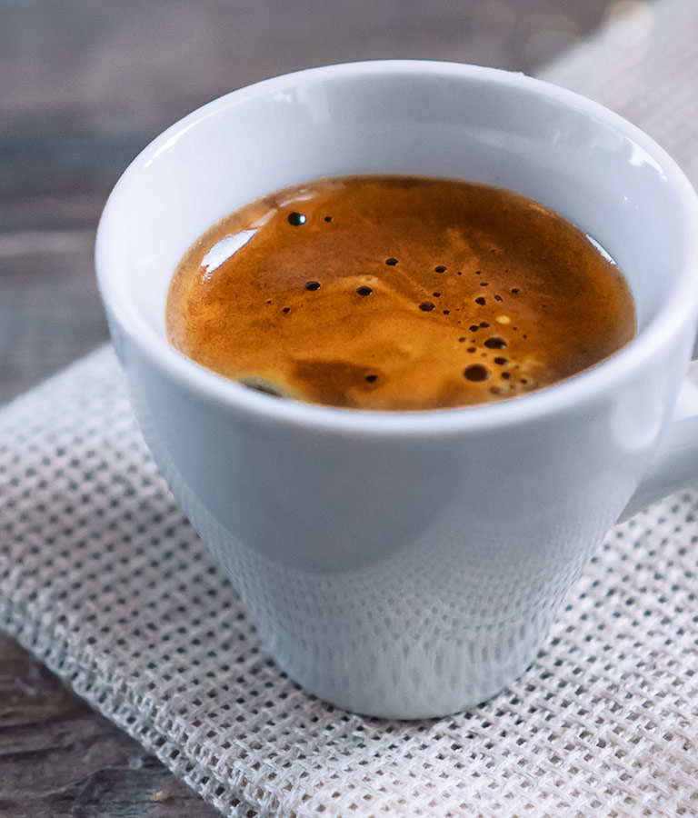 A fresh cup of coffee