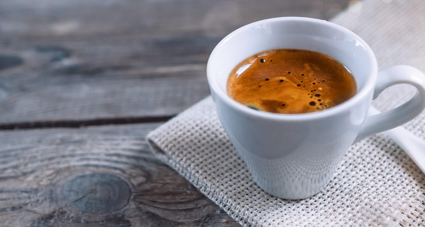 A fresh cup of coffee